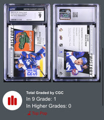 ‼️2021 UD Game Used-Embroidered in History Oliver Wahlstrom #26~ GRADE 9-POP 1💨