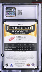 ‼️2022-23 UD Premier Acetate Rookie Autograph Patches Elmer Soderblom GRADED💨