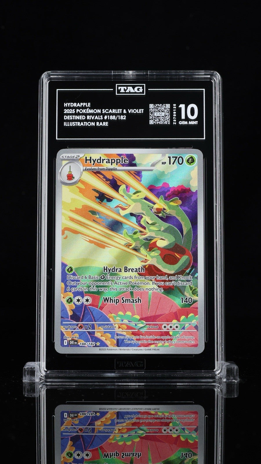 💎 Hydrapple 018/182 Destined Rivals Holo TAG GRADE 10! TOP RANKED!💨