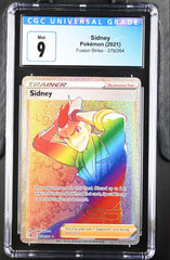 ‼️Sidney (Secret) 279/264 Swsh08: Fusion Strike Holo GRADE 9! SHIPS SAME DAY!💨