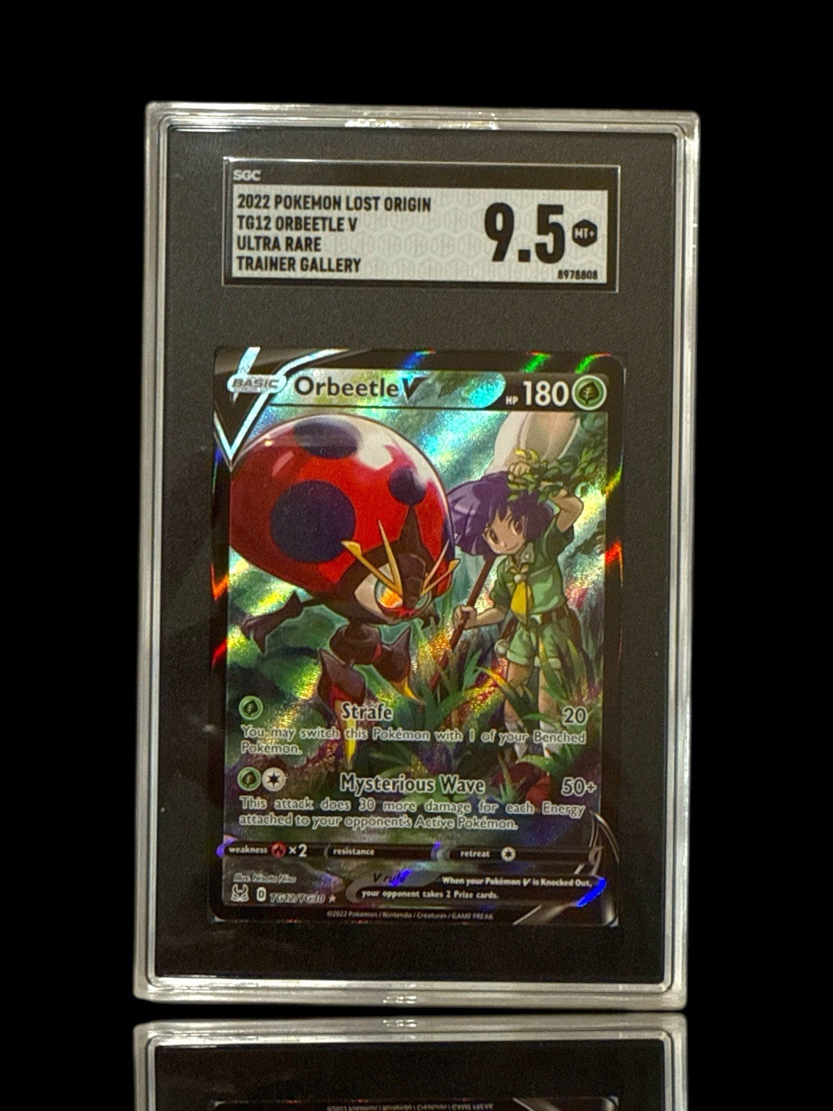 ‼️Orbeetle V TG12/TG30: Lost Origin Trainer Gallery Holo~GRADE 9.5~SHOOT OFFER💨