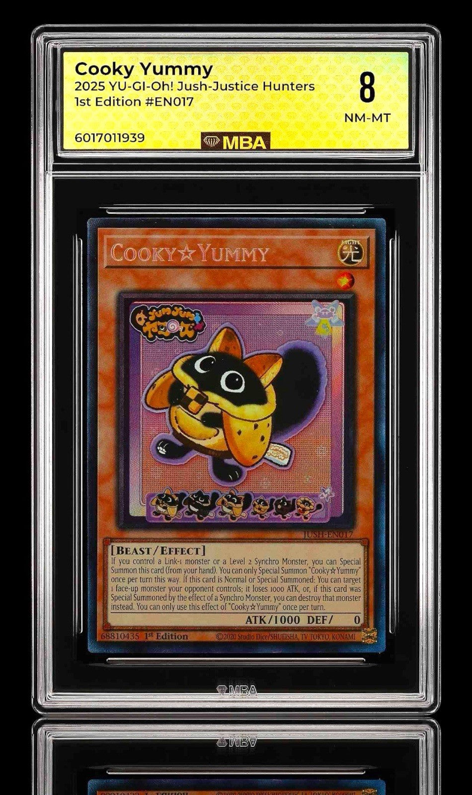🍪 Cooky Yummy Way EN017 Justice Hunters 1st Ed~MBA GRADE 8 SHOOT OFFER!💨