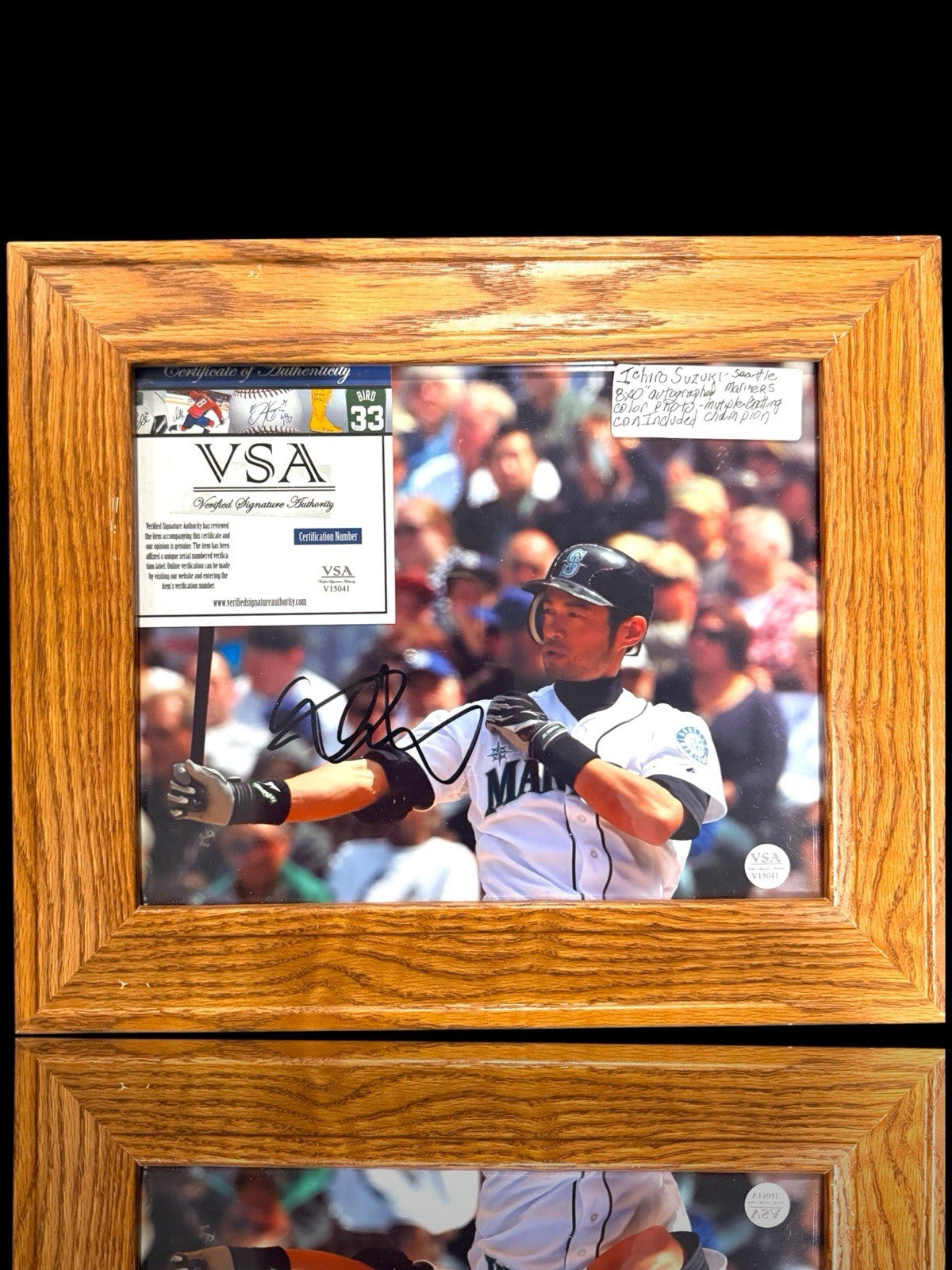 ⚠️ Ichiro Suzuki Seattle Mariners HOF JAPAN Auto 8x10 Photo & COA~SHOOT OFFER💨