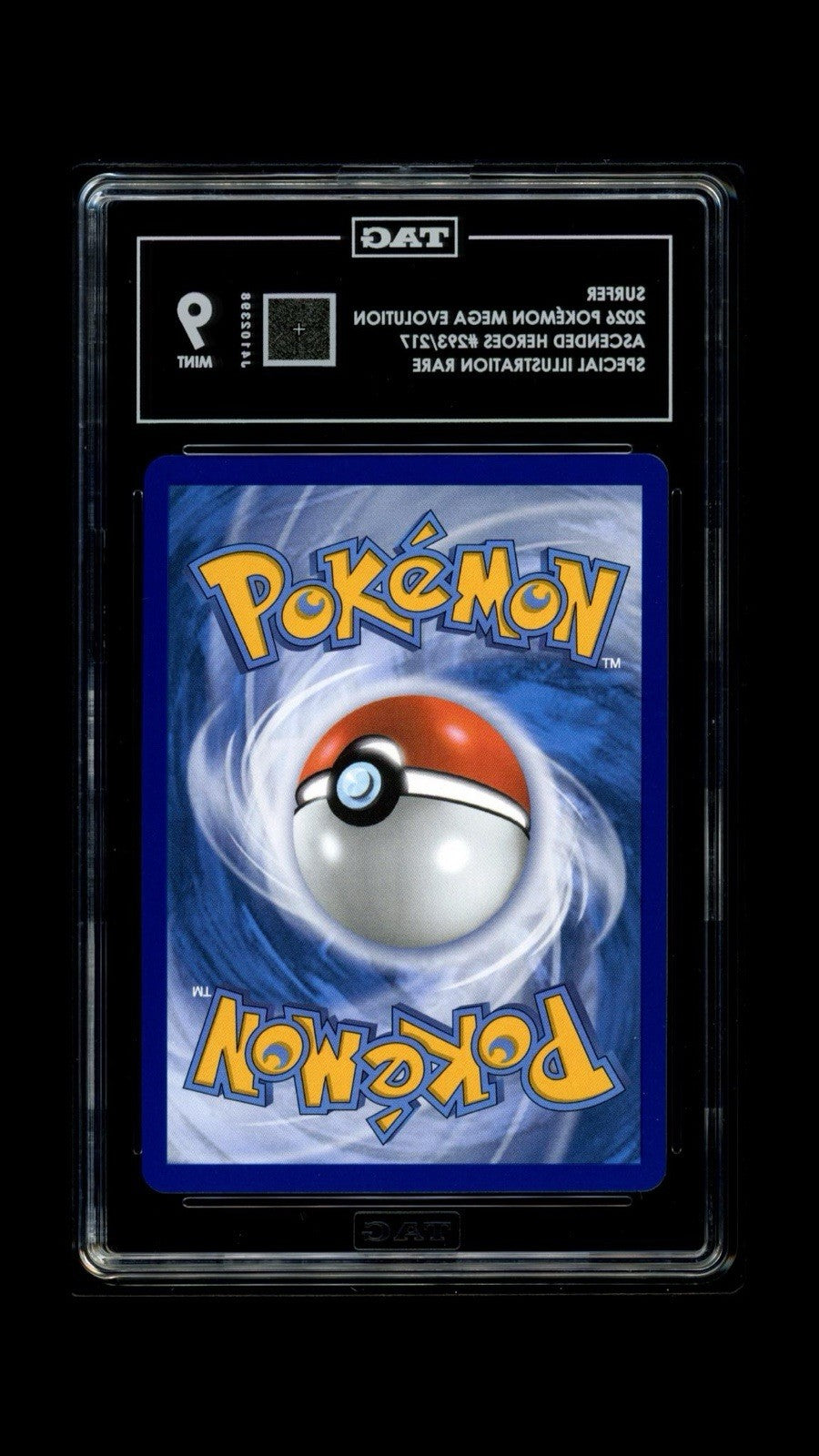 💎Pokemon Surfer #293 Ascended Heroes SIR~ TAG GRADE 9! FAST SHIP SHOOT OFFER💨