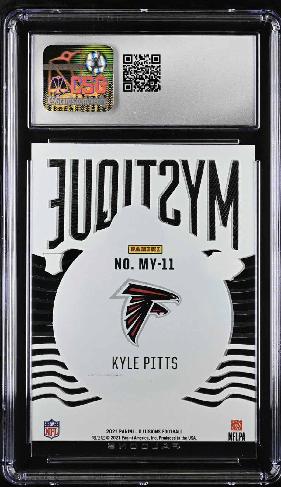 ‼️2021 Panini Illusions - Mystique Kyle Pitts #MY-11 (RC) GRADE 9! SHOOT OFFER💨