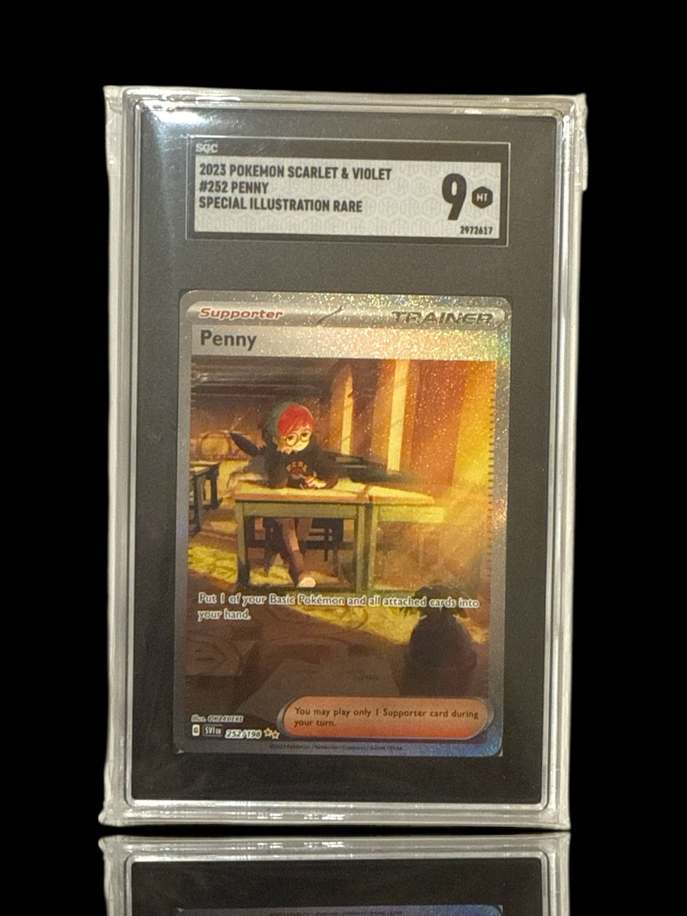 ‼️Penny 252/198 SV01: Scarlet & Violet Base Set Holo~GRADE 9! SHIPS SAME DAY💨