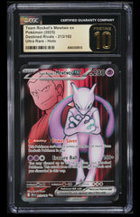 ‼️Team Rocket's Mewtwo ex Pokémon (2025) Destined Rivals~213/182 CGC 10 PRISTINE