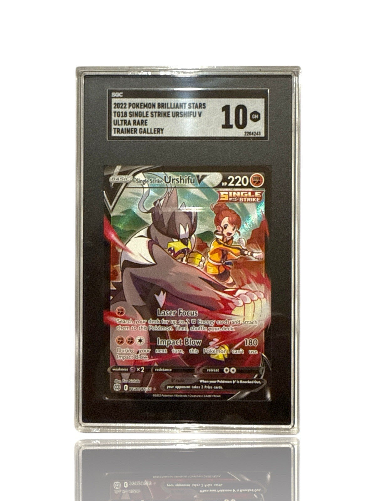 ‼️Single Strike Urshifu V TG18/TG30: Brilliant Stars Trainer Gallery GRADE 10!💨