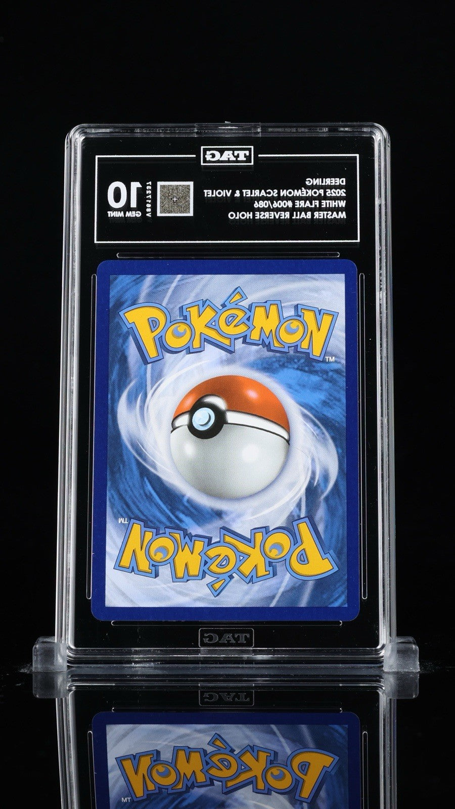 ‼️DEERLING 2025 POKÉMON WHITE FLARE #006~MASTER BALL TAG 10💨 POP 1! FAST SHIP!