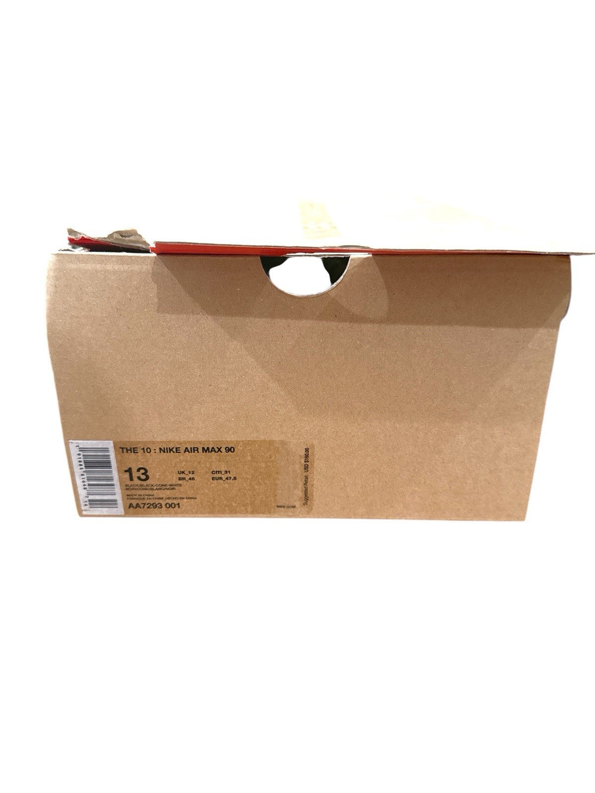 ‼️Size 13 - Nike Air Max 90 x OFF-WHITE Black 2019~NEW IN BOX! FAST SHIPPING!💨
