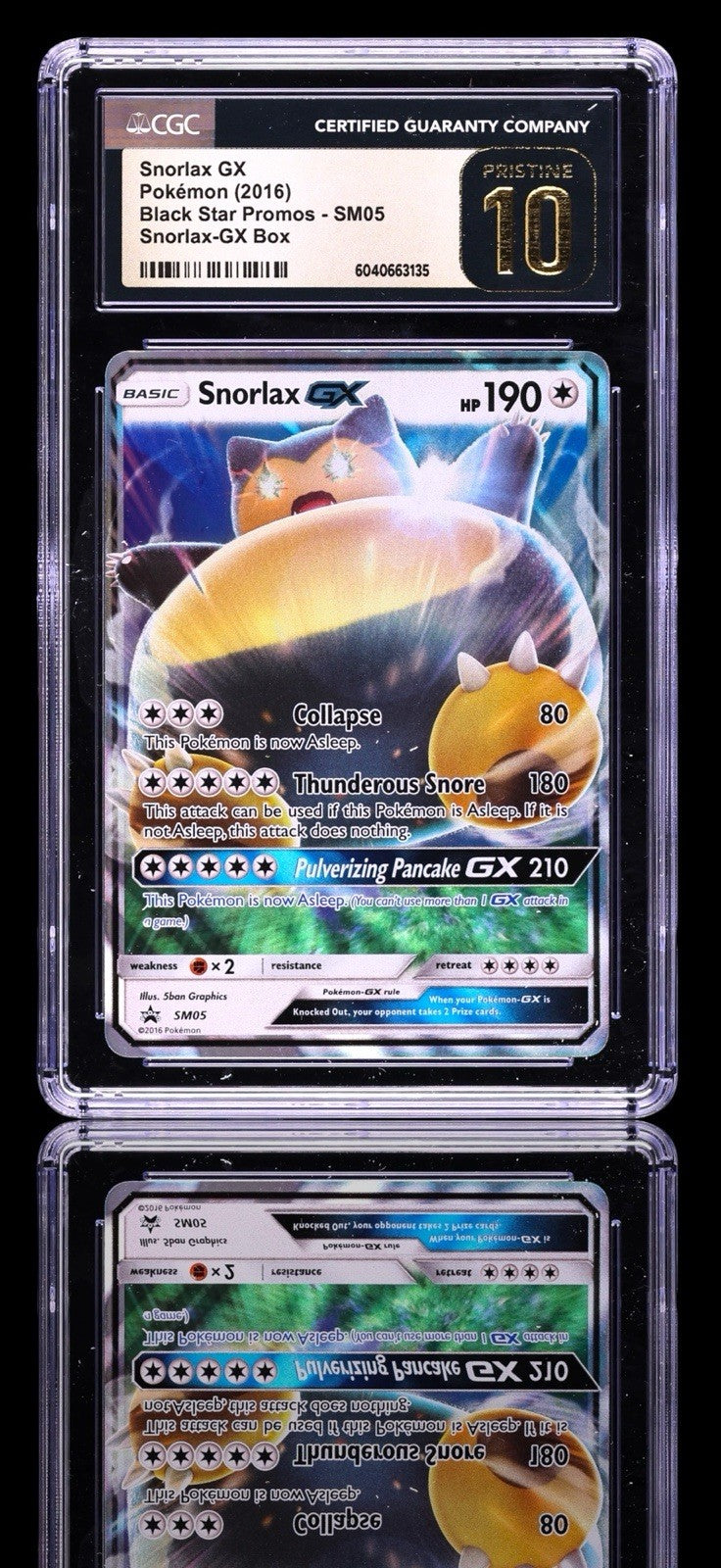 💎 2016 POKEMON BLACK STAR PROMO SNORLAX GX~ PRISTINE GOLD LABEL TOP POP 2!💨