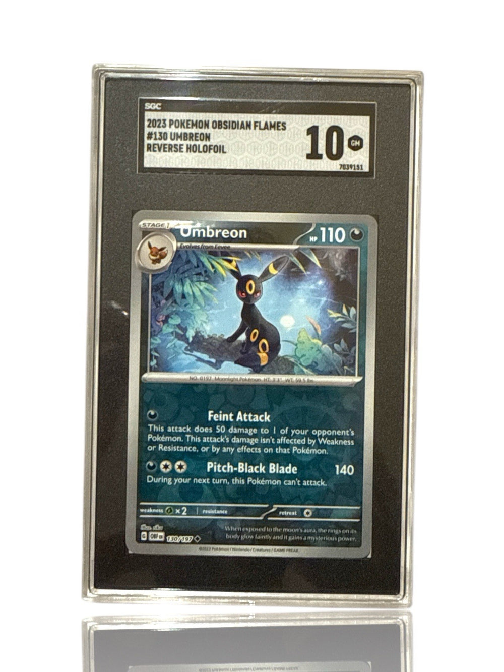 ‼️Pokemon Umbreon 130/197: Obsidian Flames Reverse Holo FAST SHIP~SHOOT OFFER💨
