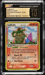 💎Ludicolo Delta Species #6 Crystal Guardians GRADE 10 PRISTINE GOLD LABEL POP 2