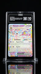 ‼️SYLVEON EX 2025 POKÉMON SCARLET PRISMATIC EVOLUTIONS #041 DOUBLE RARE TAG 10💨