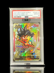 ‼️2024 DBS FUSION WORLD SON GOKU MINI DAIMA EVENT PSA 10 BLACK DIAMOND MBA💎