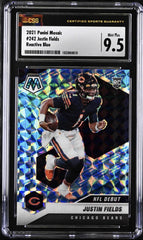 ‼️2021 Panini Mosaic - NFL Debut Justin Fields #242 Reactive Blue Mosaic Prizm💨