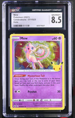 ‼️Mew 011/025 Celebrations Holo GRADE 8.5! SHIPS FAST SAME DAY! SHOOT OFFER💨