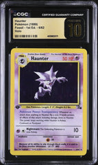 ⚠️Haunter #6 Pokemon Fossil Holo 1st Edition~PRISTINE 10 GOLD LABEL TOP POP 11😈