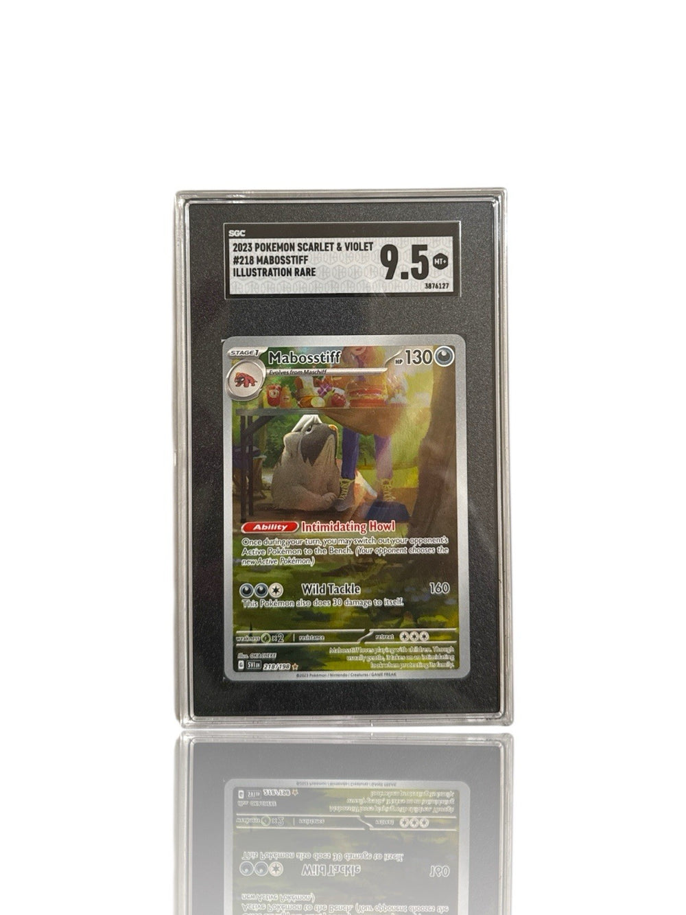 ‼️Pokemon Mabosstiff 218/198: Scarlet & Violet Base Set GRADE 9.5! SHOOT OFFER💨