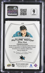 ‼️2021-22 SP Authentic Autographed Future Watch William Eklund GRADE 10~POP 1!💨