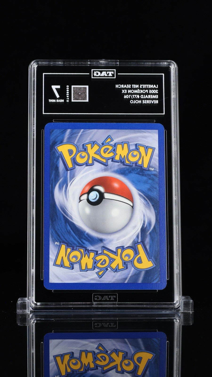 🚨Lanette's Net Search 77/106 Emerald Reverse Holo~ TAG GRADE 7! SAME DAY SHIP💨