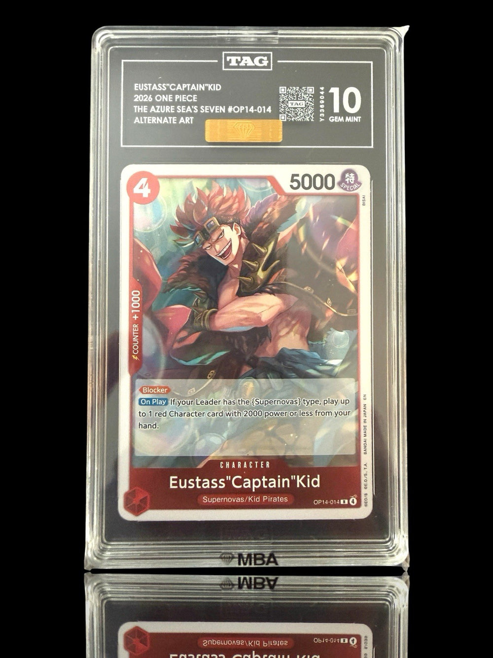 💎 Eustass"Captain"Kid Azure Sea's Seven~TAG 10~PRISTINE GOLD DIAMOND MBA 💎