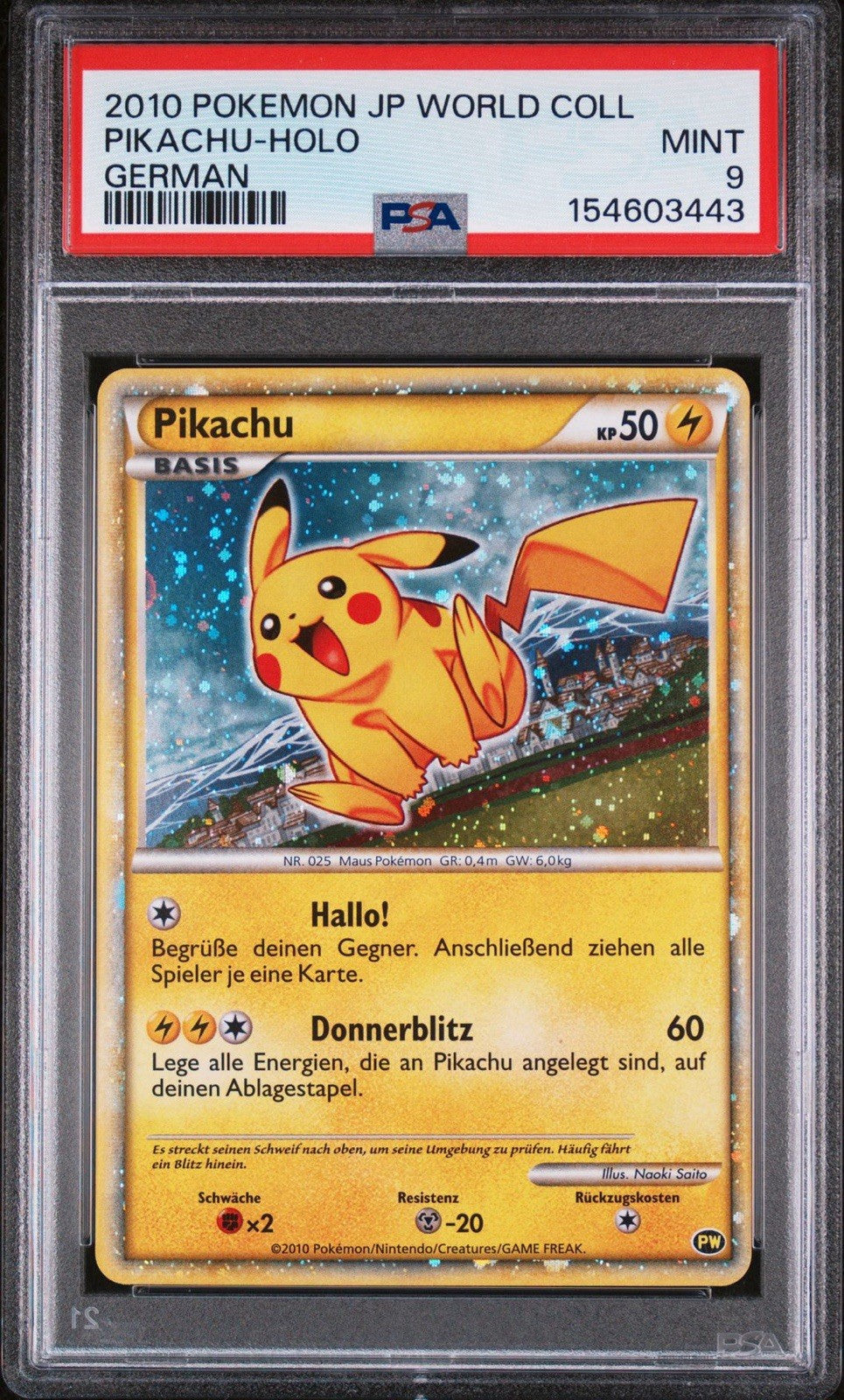 ⚡️Pikachu World Collection Holo SEQUENTIAL SET ALL PSA 10 ONE PSA 9~W/ INSERT💨