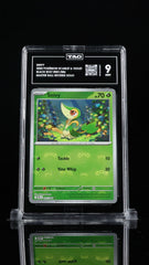 ‼️SNIVY 2025 POKÉMON BLACK BOLT #001~TAG GRADE 9! FAST SHIP~ SHOOT OFFER!💨