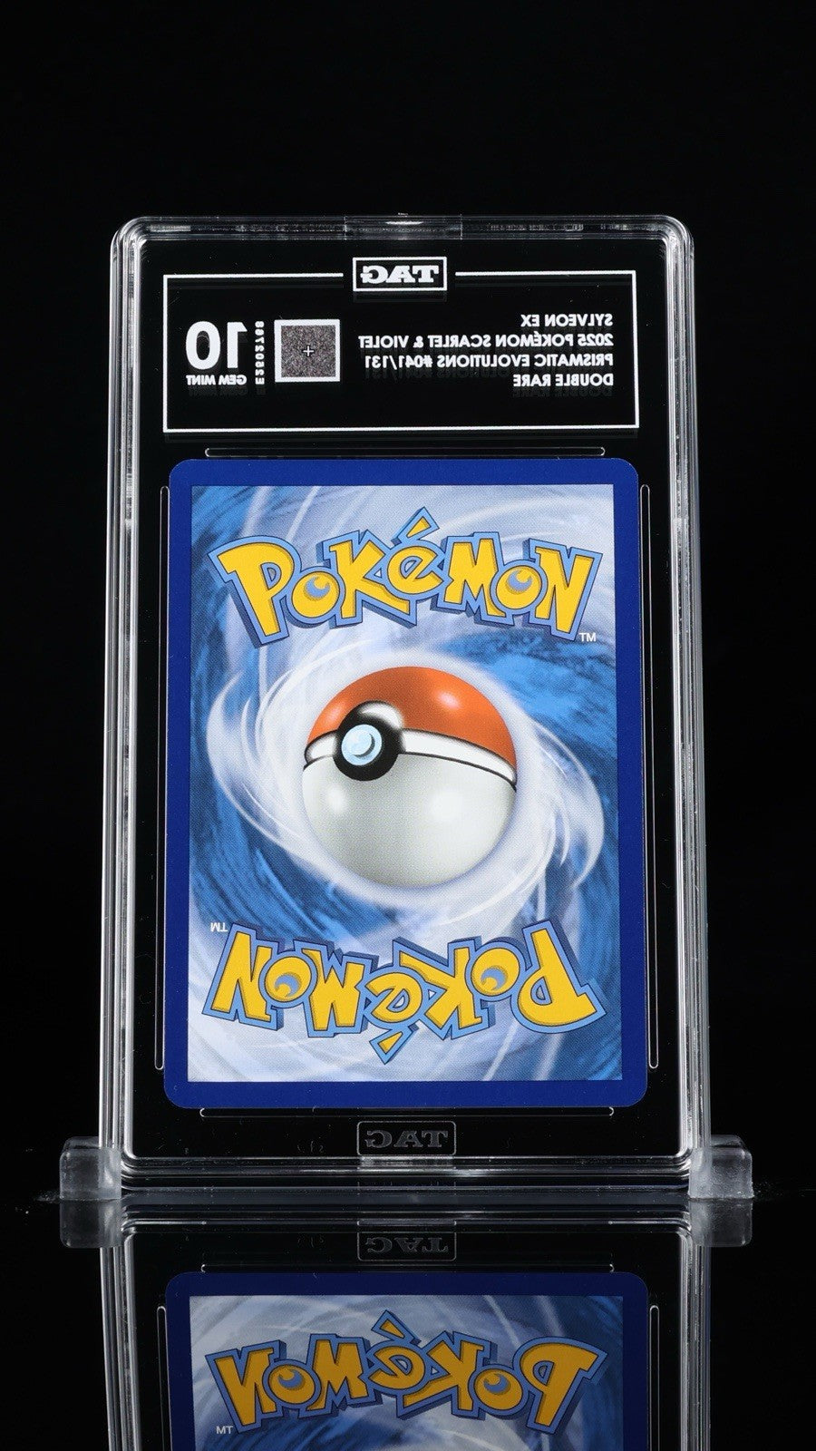 ‼️SYLVEON EX 2025 POKÉMON SCARLET PRISMATIC EVOLUTIONS #041 DOUBLE RARE TAG 10💨