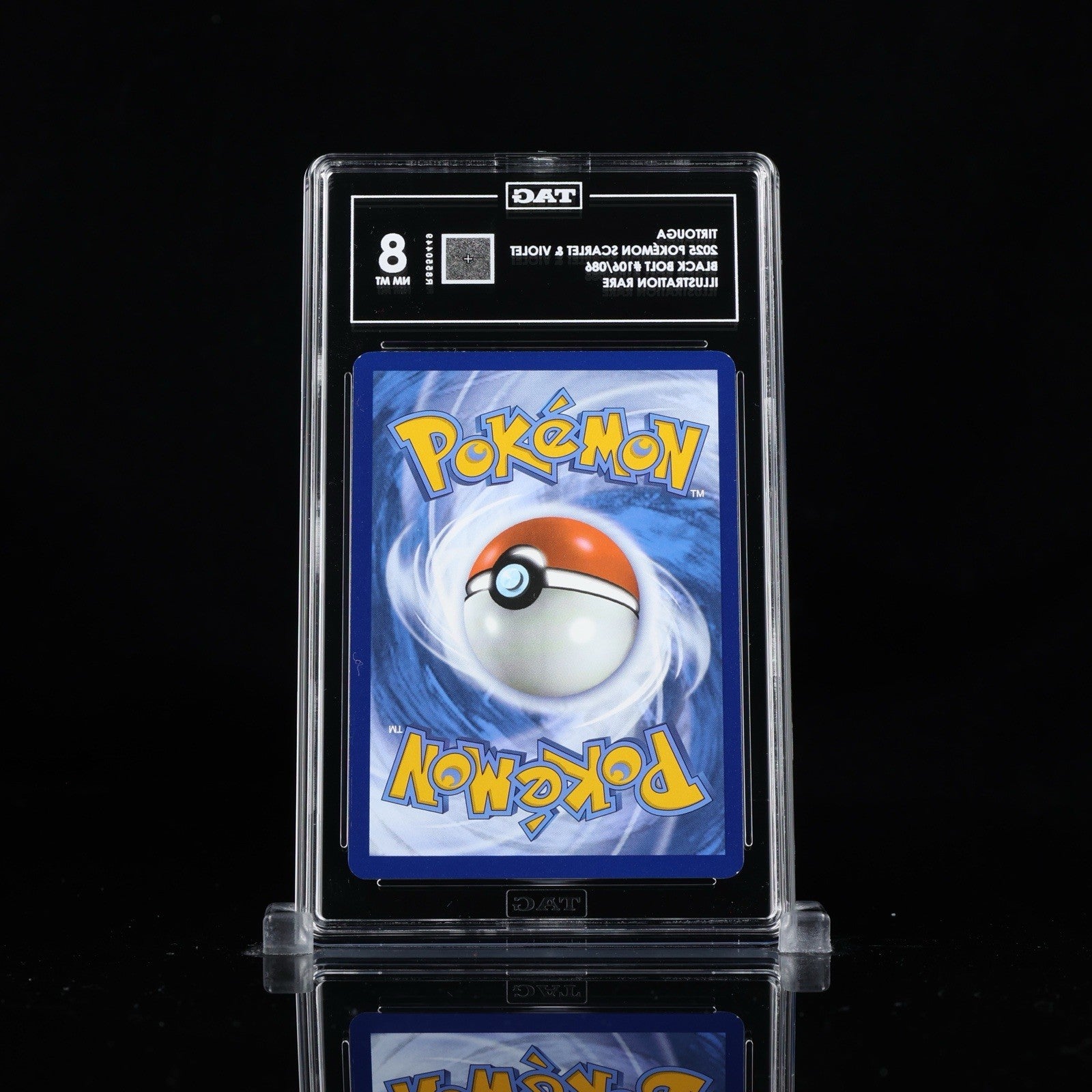 🐢 TIRTOUGA 2025 POKÉMON BLACK BOLT #106 TAG GRADE 8! FAST SHIP~SHOOT OFFER!💨