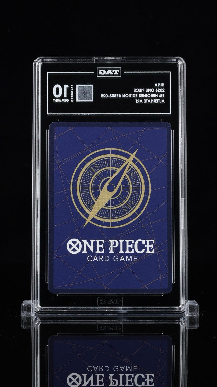🔥 Hina Alt Art EB03-025 One Piece Heroines Edition TAG GRADE 10! TOP RANKED!💨