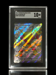 ‼️Alakazam ex 215/091: Paldean Fates Holo GRADE 10! FAST SHIP~SHOOT OFFER!💨