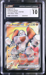‼️Regirock ex 214/182 Sv10: Destined Rivals Holo GRADE 10! SHIPS SAME DAY!💨