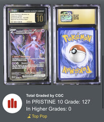💎 Team Rocket's Mewtwo ex #231 Destined Rivals GRADE 10 PRISTINE GOLD LABEL!💨