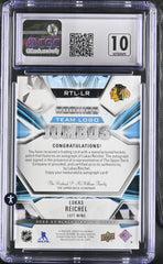 ‼️2022-23 UD Black Diamond Rookie Team Logo Jumbo Patches Lukas Reichel 86/99💨
