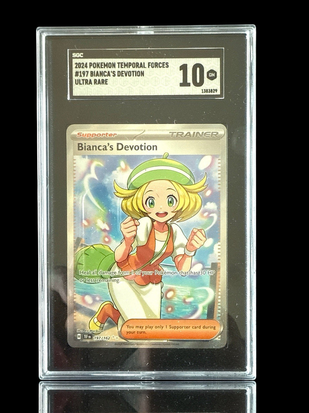 ‼️2024 POKEMON TEMPORAL FORCES #197 BIANCA'S DEVOTION GRADE 10! SHIPS SAME DAY💨