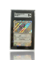 ‼️Pokemon Jigglypuff 198/091: Paldean Fates Holo GRADE 9! FAST SHIP~SHOOT OFFER!