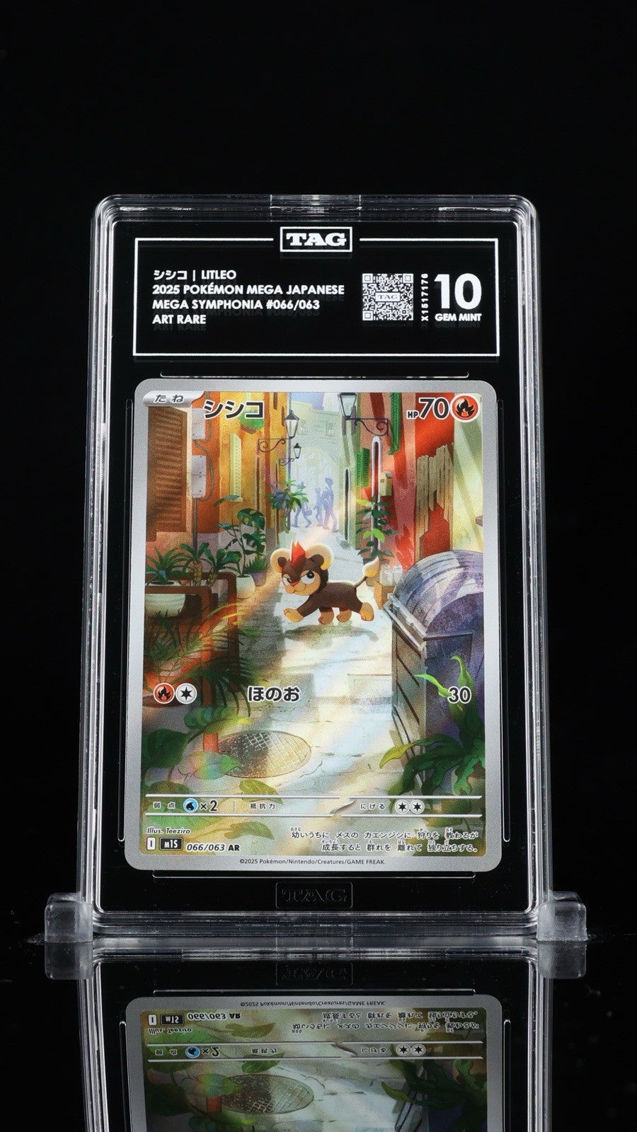 🦁Litleo 066/063: Mega Symphonia Japanese TAG GRADE 10! SHIPS FAST~SHOOT OFFER💨