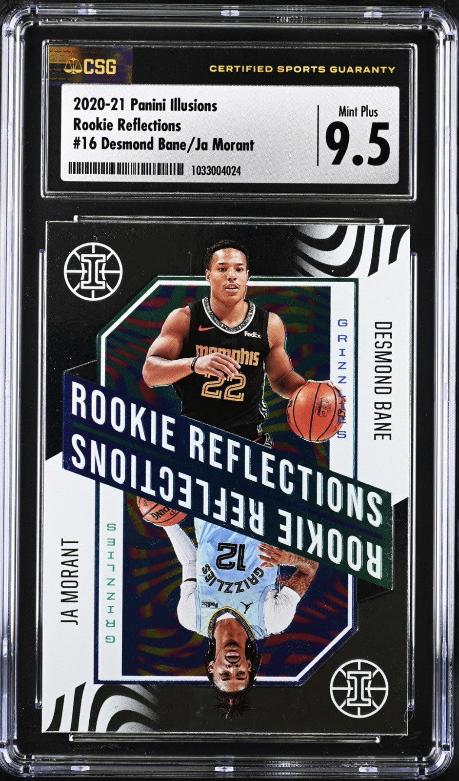 2020-21 Panini Illusions - Rookie Reflections Ja Morant, Desmond Bane #16 (RC)