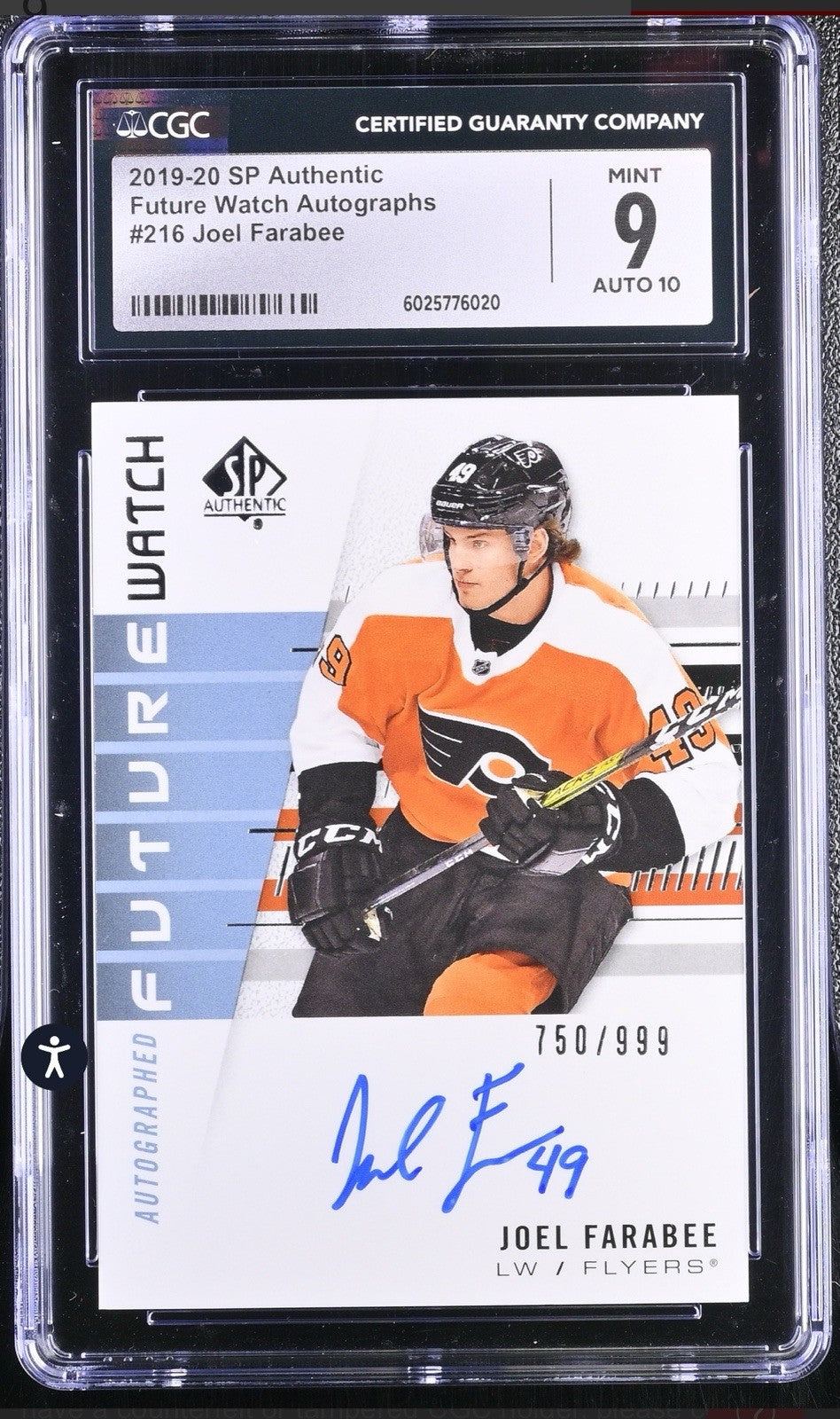 ‼️2019-20 SP Authentic - Autographed Future Watch Rookies Joel Farabee #216 /999