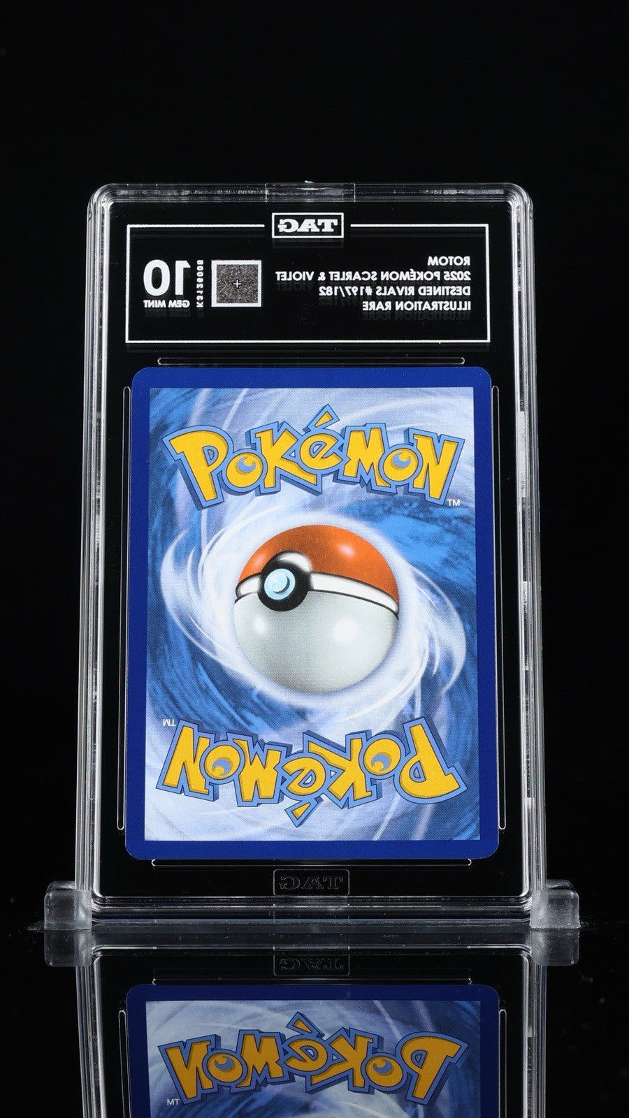 ⚡️Rotom 197/182: Destined Rivals Holo TAG GRADE 10! FAST SHIP! SHOOT OFFER!💨