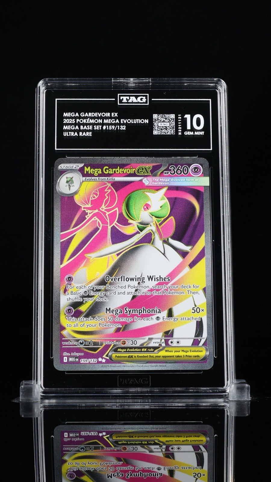 ‼️Mega Gardevoir ex 159/132: Mega Evolution TAG GRADE 10! FAST SHIP~SHOOT OFFER