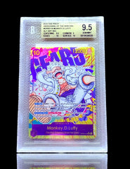 🔥Monkey.D.Luffy #119 Alt Art OP05-119 Awakening of the New Era BGS GEM MINT 9.5