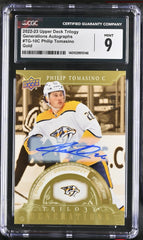 ‼️2022-23 UD Trilogy Generations AUTO #TG-10C Philip Tomasino~POP 1💨 02/10