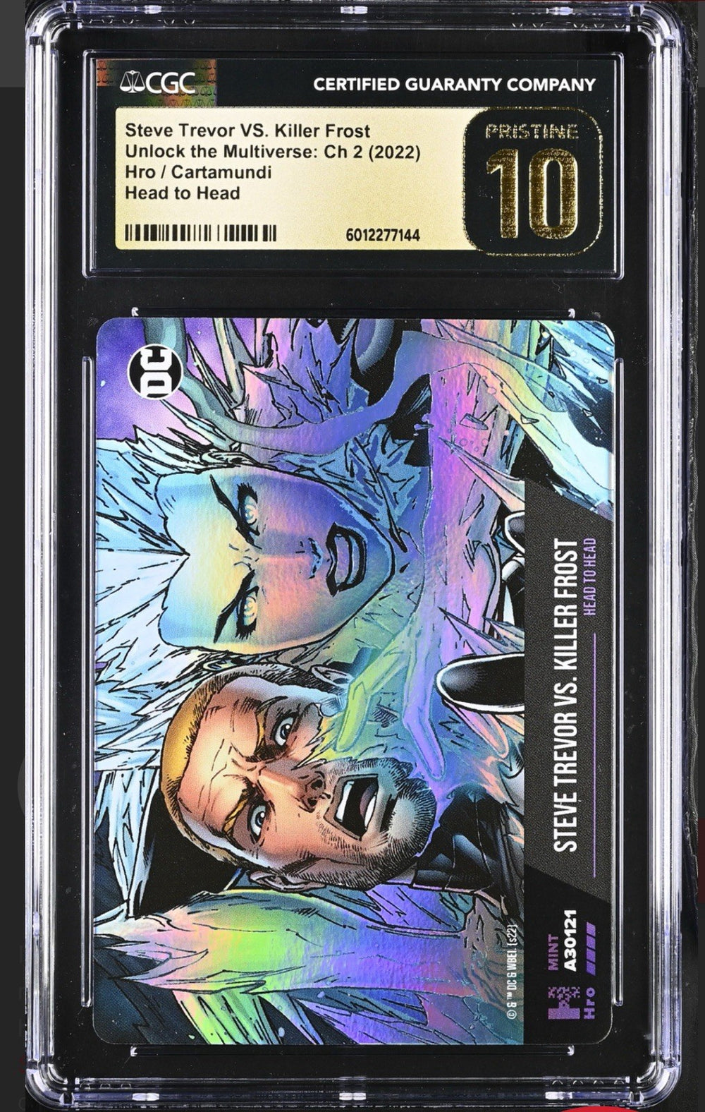 ‼️DC COMICS Steve Trevor VS Killer Frost CARD CGC 10 PRISTINE GOLD LABEL POP 1💨