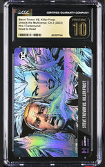 ‼️DC COMICS Steve Trevor VS Killer Frost CARD CGC 10 PRISTINE GOLD LABEL POP 1💨