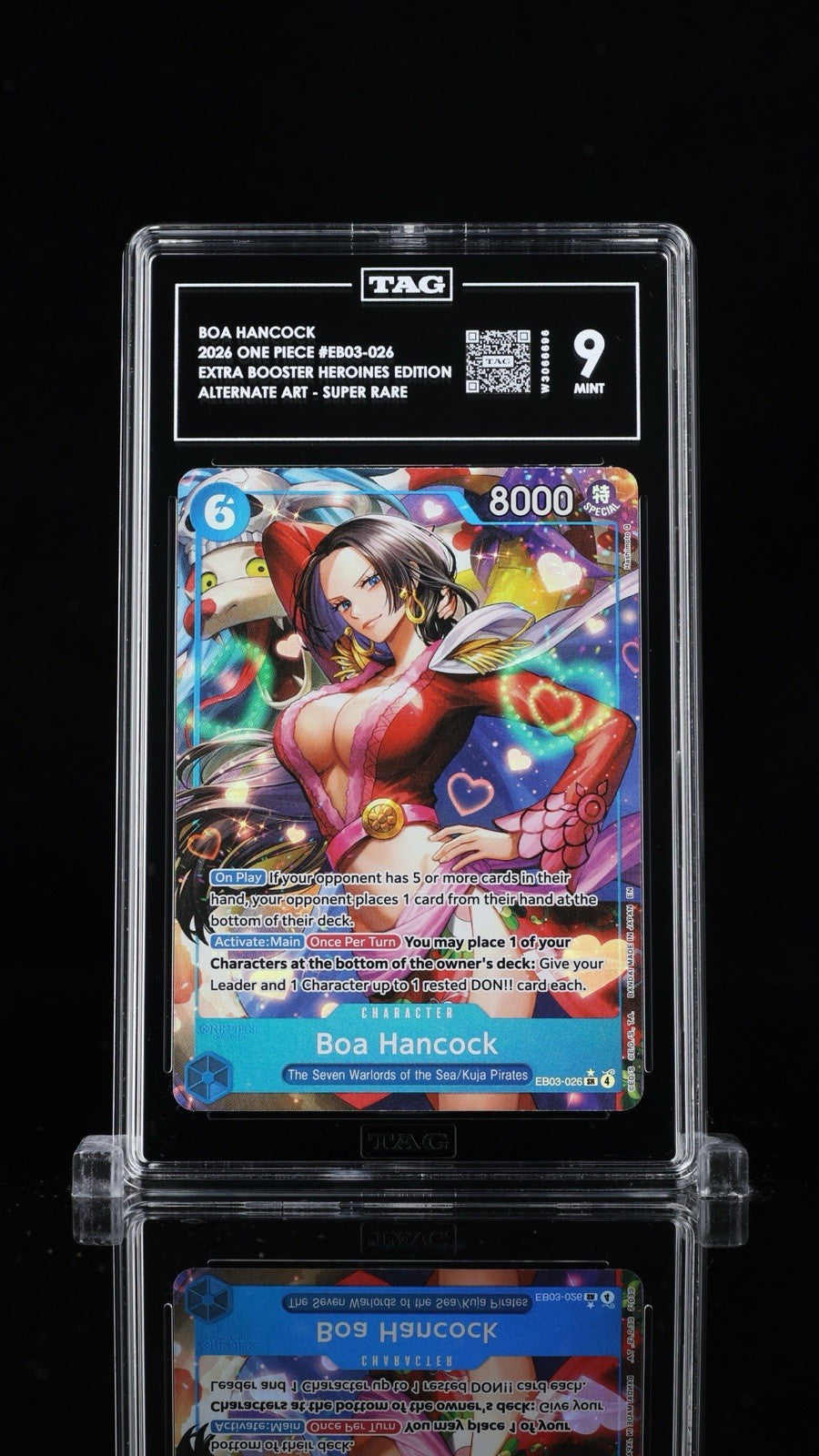 🐍 Boa Hancock Alt Art EB03-026 One Piece Heroines TAG GRADE 9! FAST SHIP💨