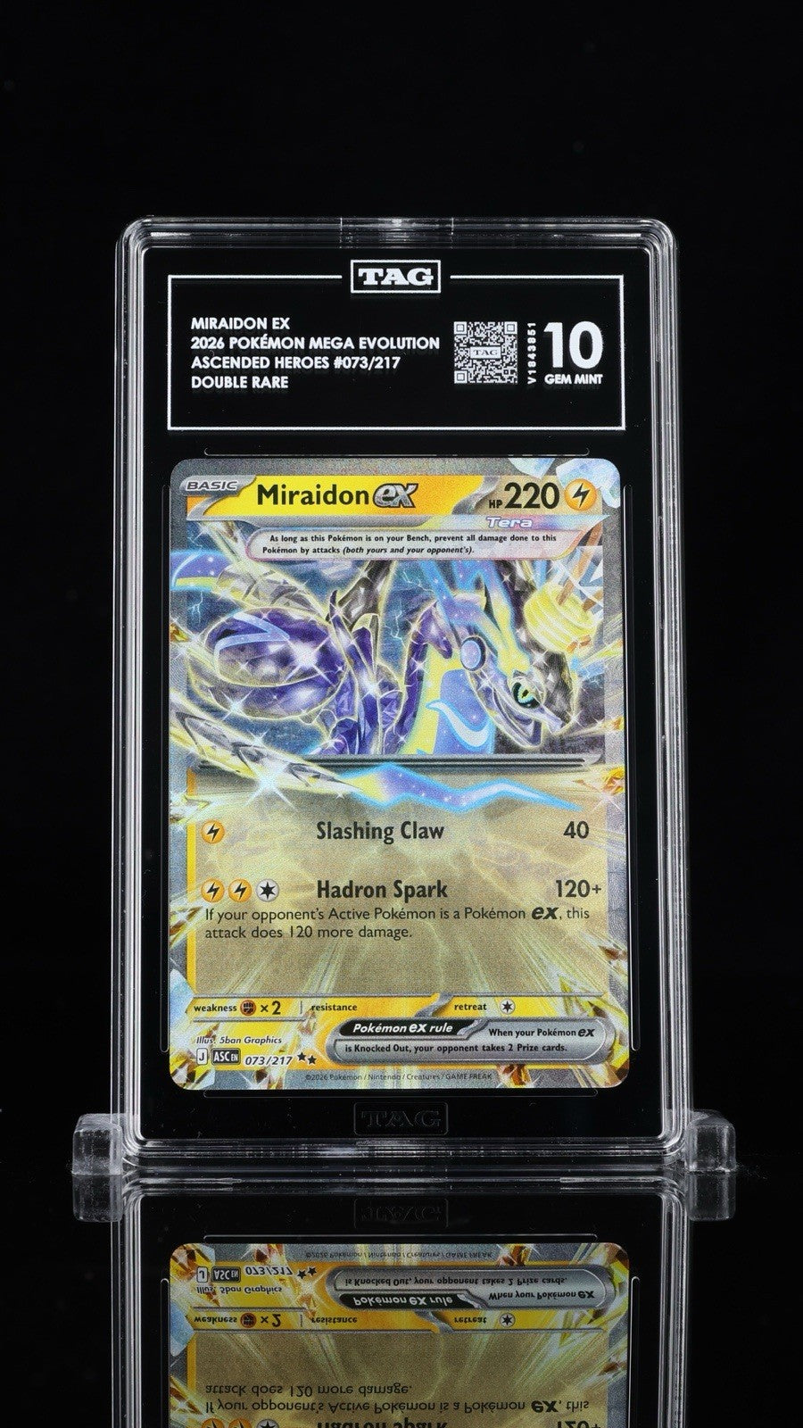 🚨 Miraidon ex 073/217 Pokemon Ascended Heroes TAG 10 RANK #1~ SHOOT OFFER💨