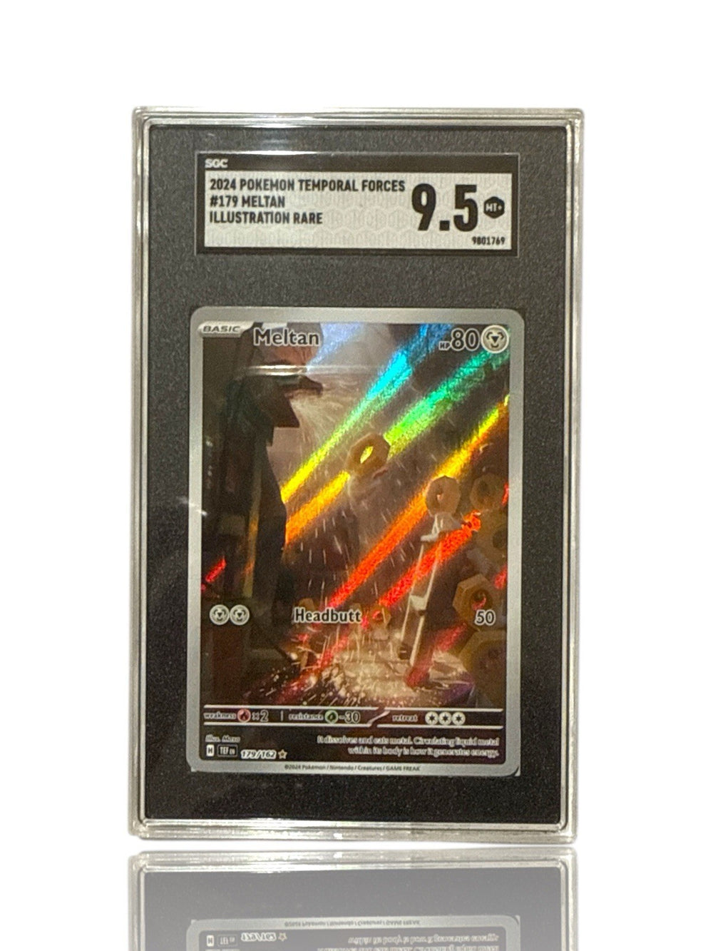 ‼️Pokemon Meltan 179/162: Temporal Forces Holo GRADE 9.5! FAST SHIP~SHOOT OFFER!