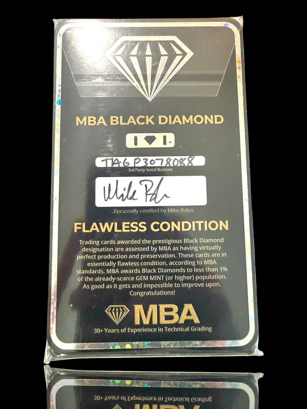 🔥 Roronoa Zoro OP07-113 One Piece Promo~TAG 10~FLAWLESS BLACK DIAMOND MBA 💎